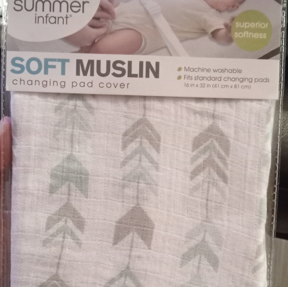 Muslin changing pad cover